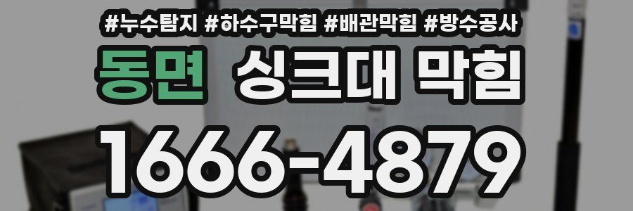 동면 싱크대 막힘