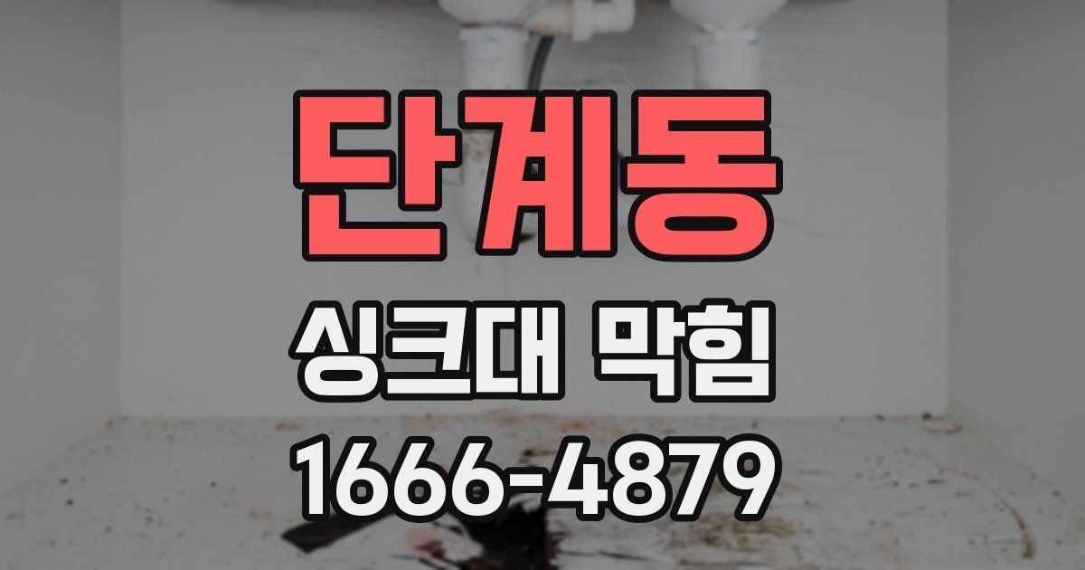 단계동 싱크대 막힘