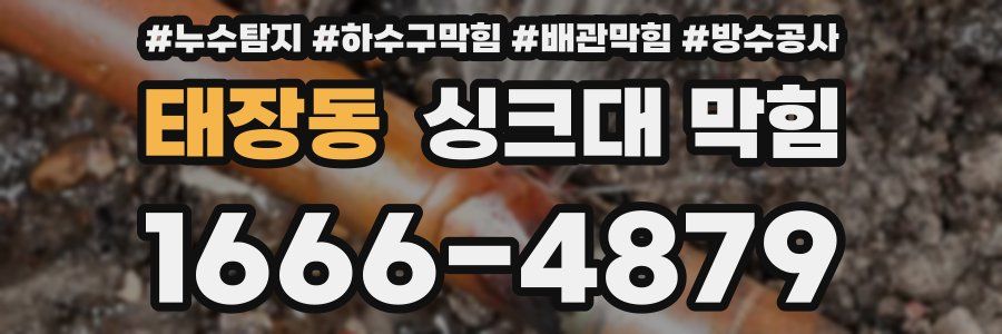 태장동 싱크대 막힘