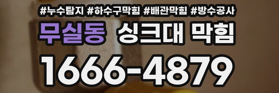 무실동 싱크대 막힘