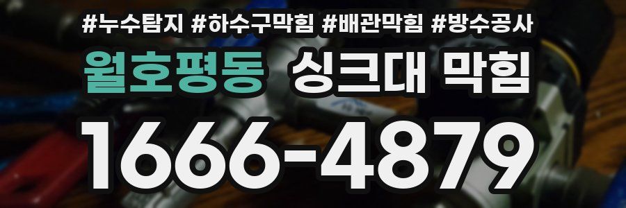 월호평동 싱크대 막힘