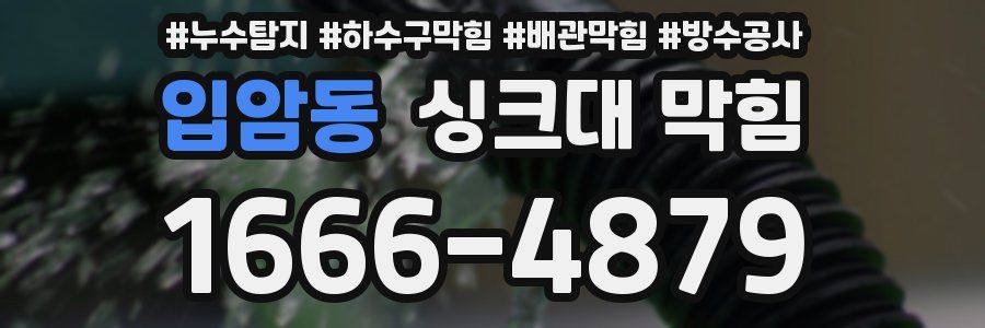 입암동 싱크대 막힘