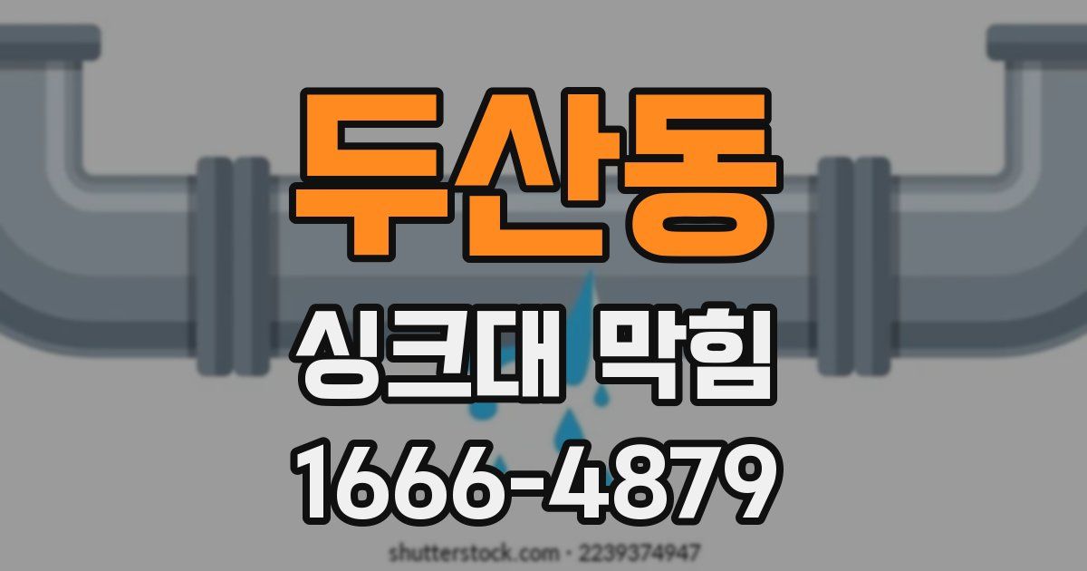 두산동 싱크대 막힘