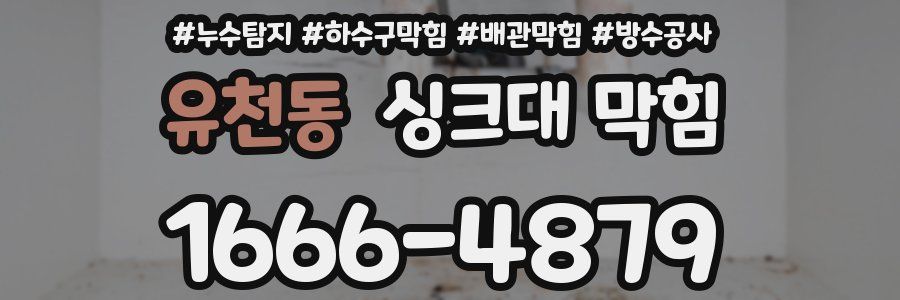 유천동 싱크대 막힘