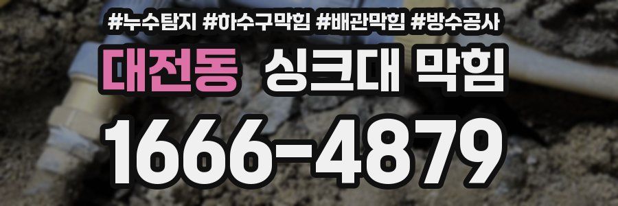 대전동 싱크대 막힘