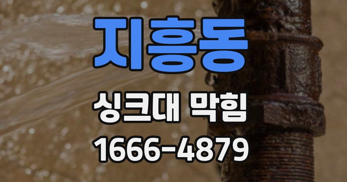 지흥동 싱크대 막힘