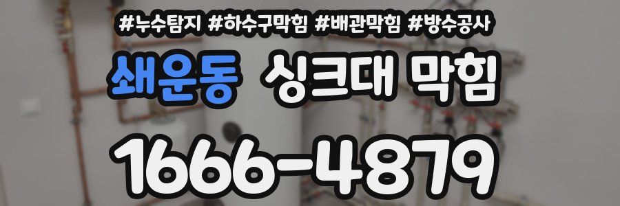 쇄운동 싱크대 막힘