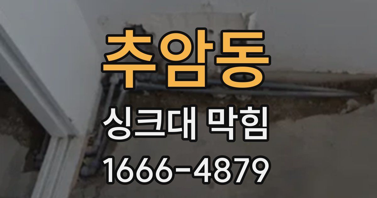 추암동 싱크대 막힘