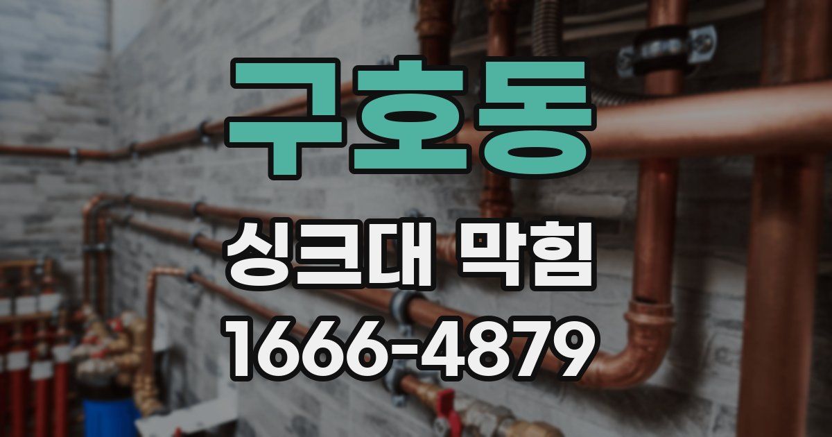 구호동 싱크대 막힘