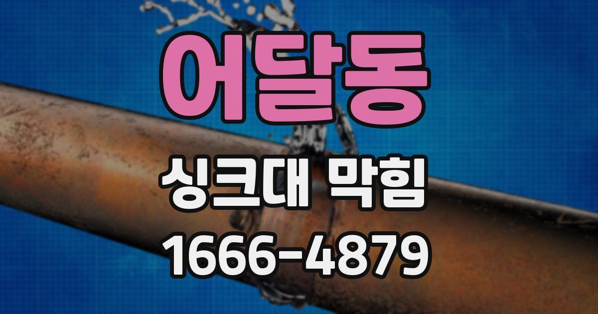 어달동 싱크대 막힘