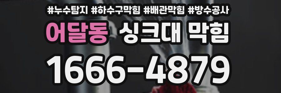 어달동 싱크대 막힘