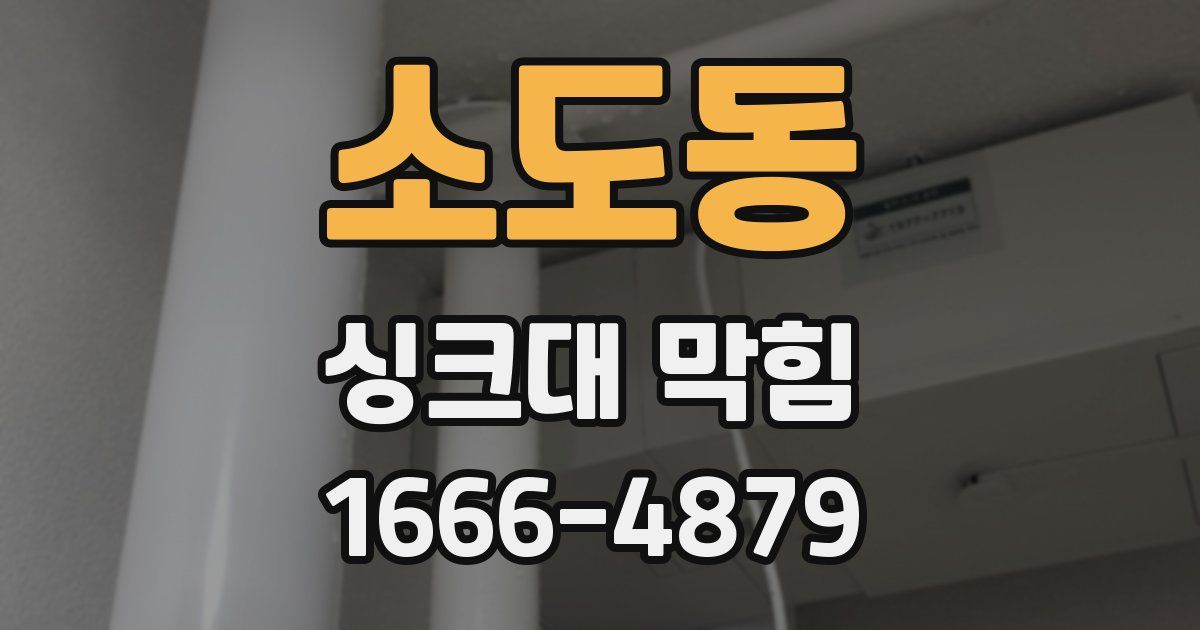 소도동 싱크대 막힘