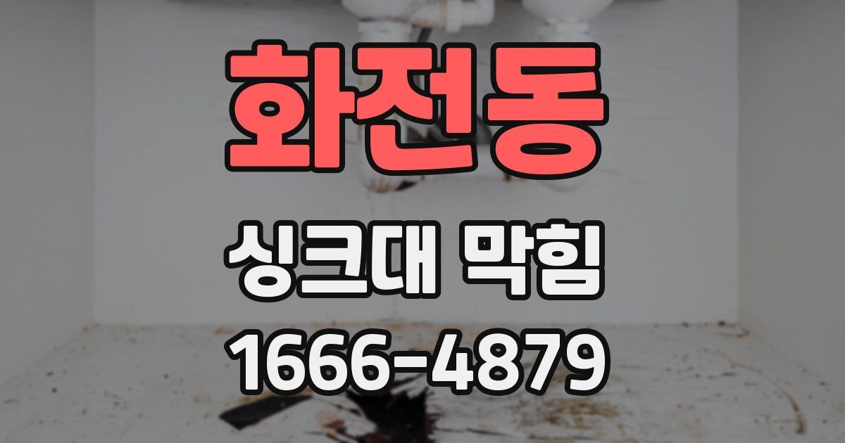 화전동 싱크대 막힘