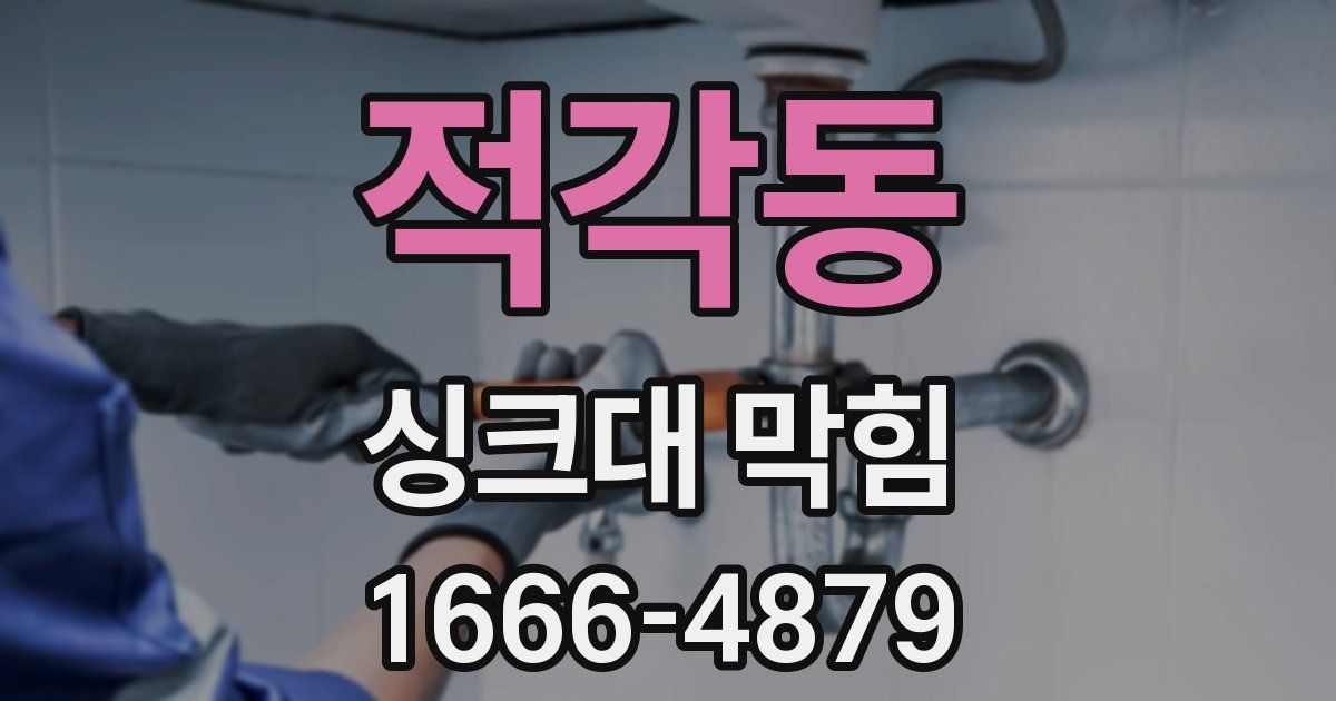 적각동 싱크대 막힘