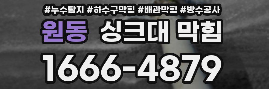 원동 싱크대 막힘