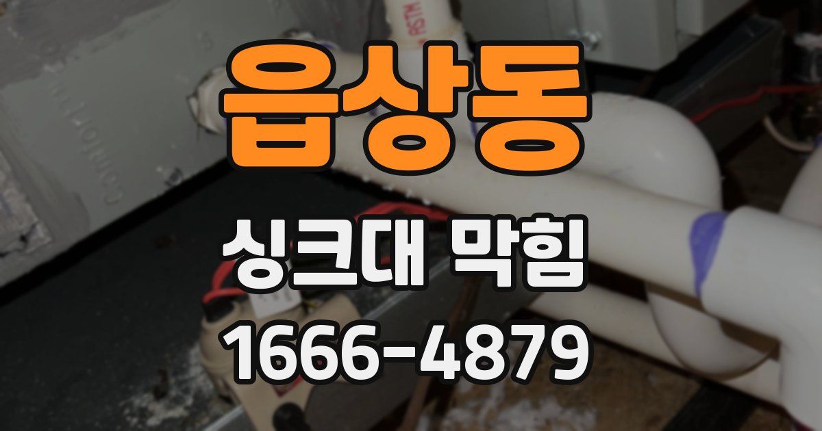 읍상동 싱크대 막힘