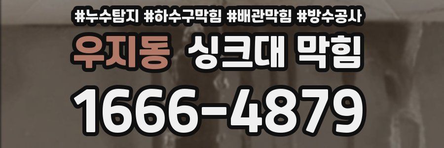 우지동 싱크대 막힘