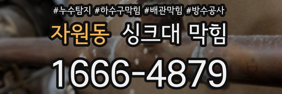 자원동 싱크대 막힘