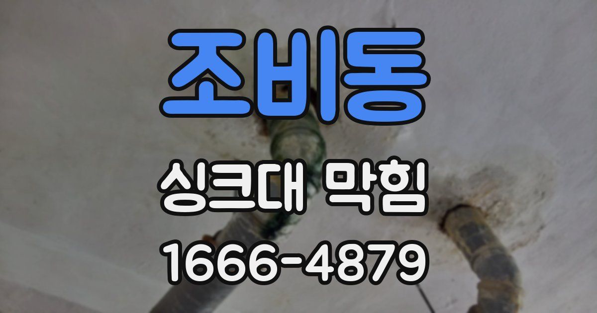 조비동 싱크대 막힘