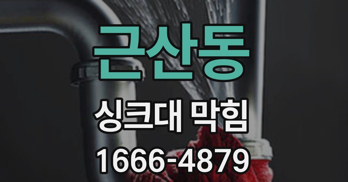 근산동 싱크대 막힘