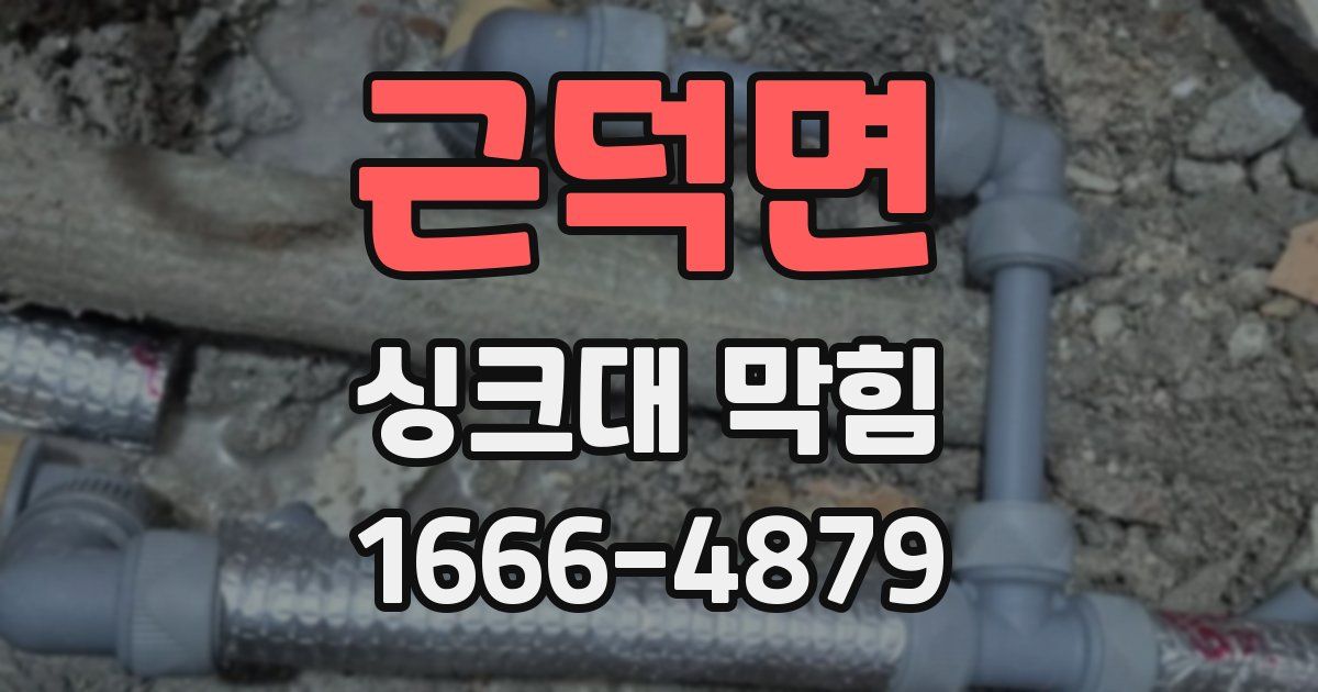 근덕면 싱크대 막힘