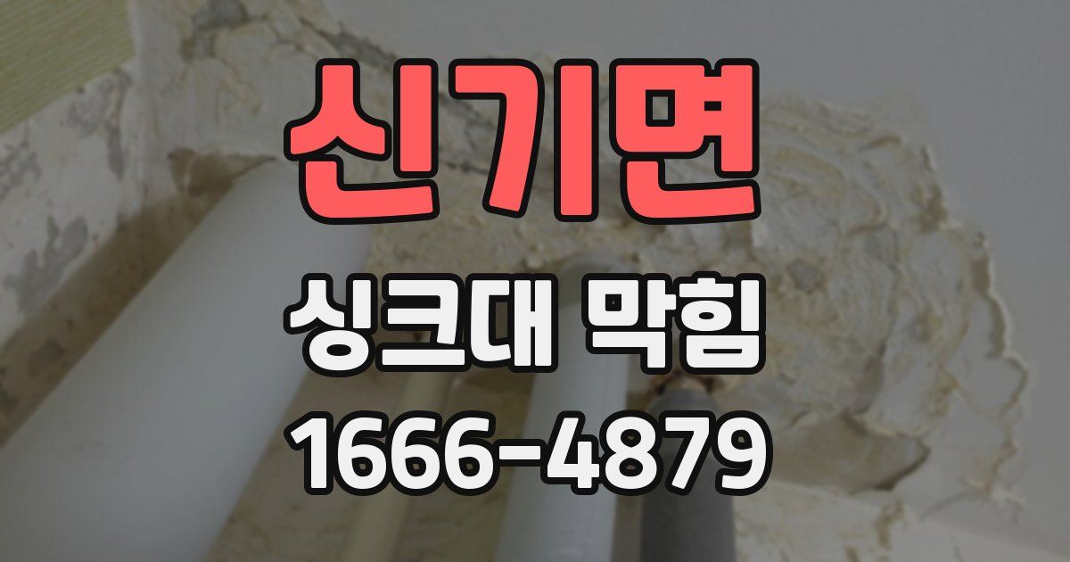 신기면 싱크대 막힘