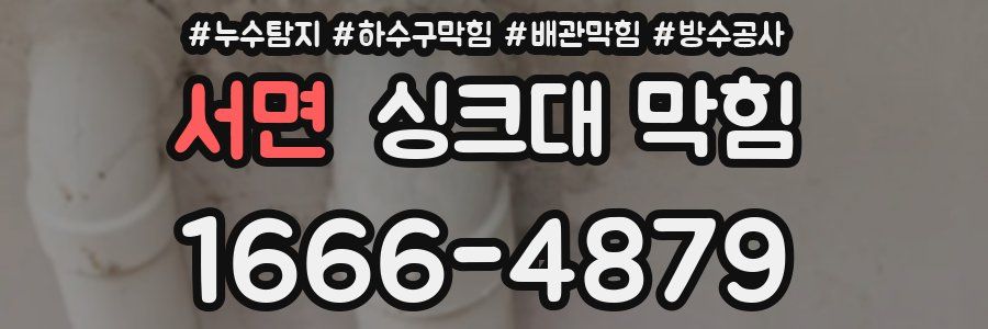 서면 싱크대 막힘