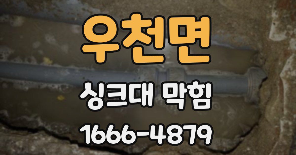 우천면 싱크대 막힘