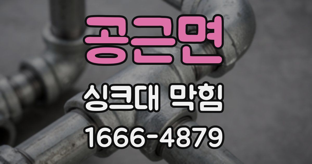 공근면 싱크대 막힘
