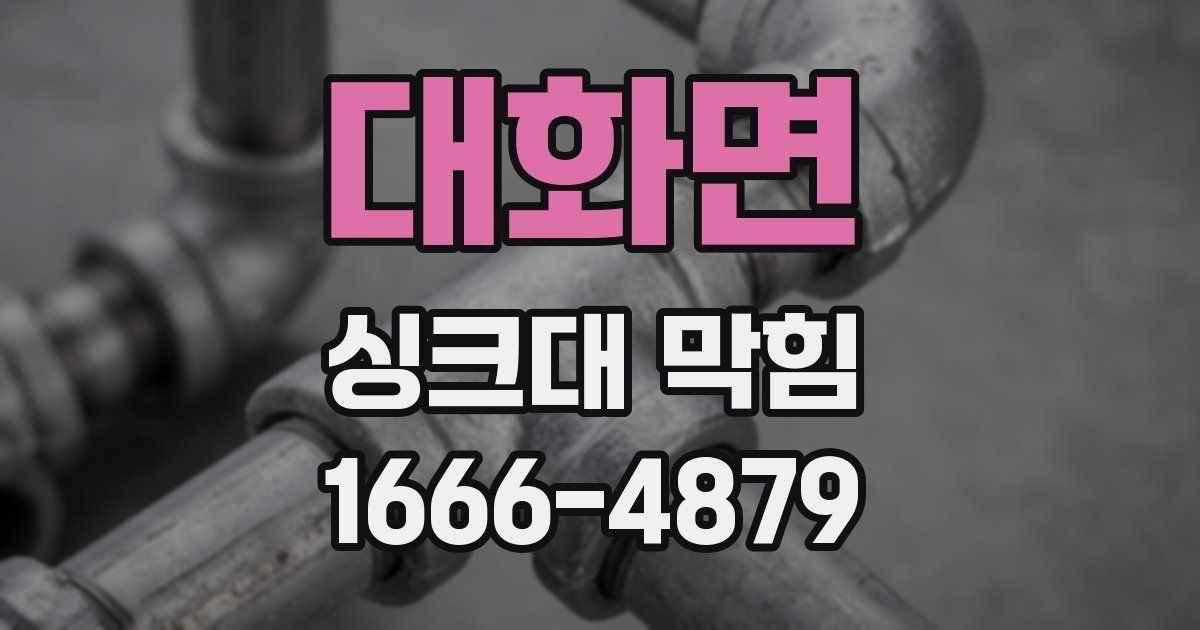 대화면 싱크대 막힘