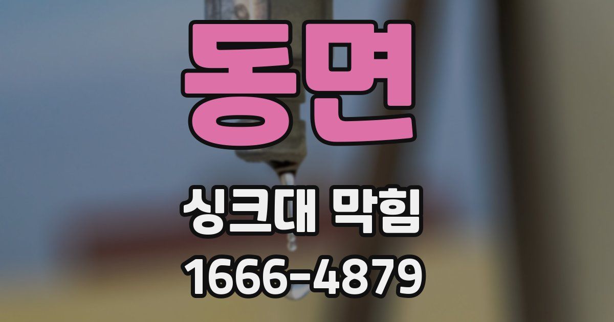 동면 싱크대 막힘