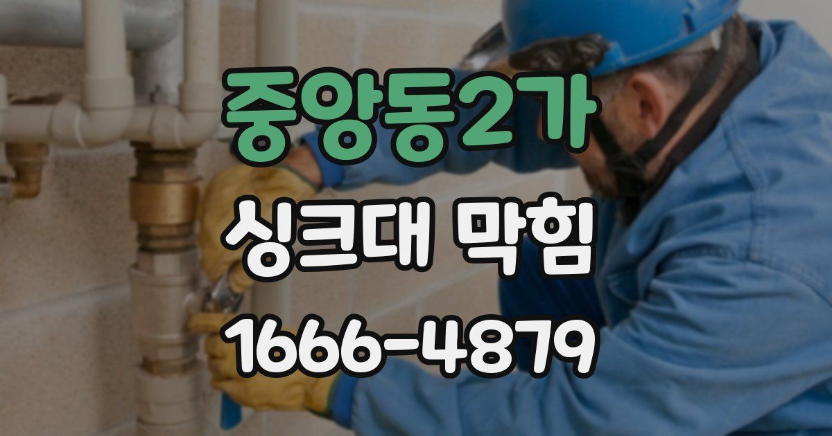 중앙동2가 싱크대 막힘