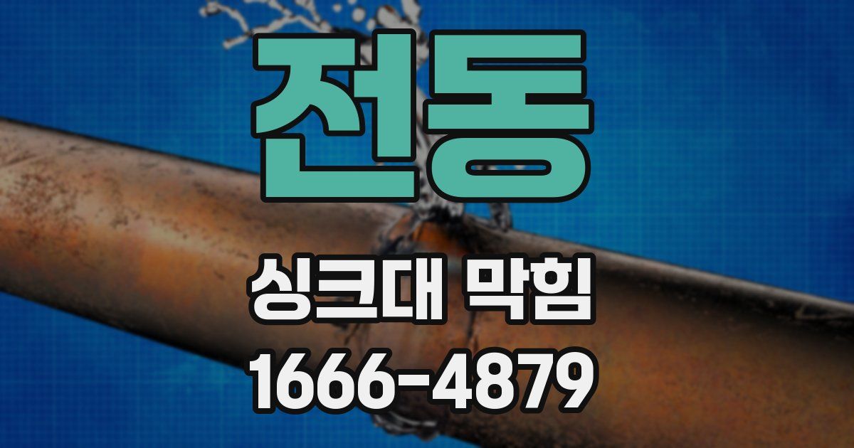 전동 싱크대 막힘