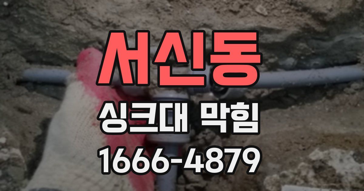 서신동 싱크대 막힘