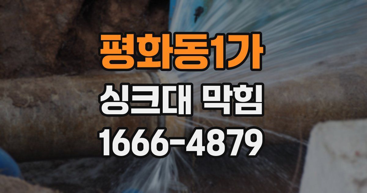 평화동1가 싱크대 막힘