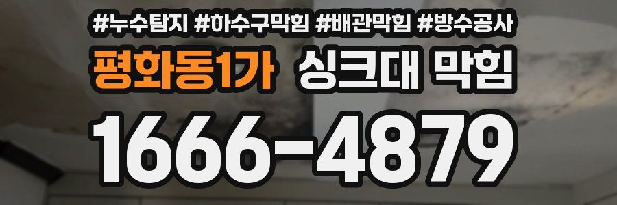 평화동1가 싱크대 막힘
