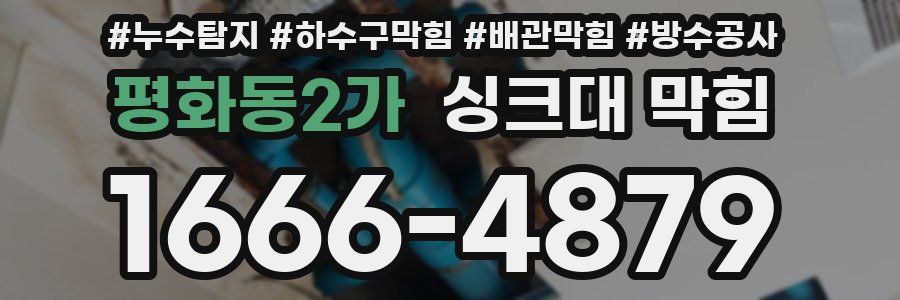 평화동2가 싱크대 막힘