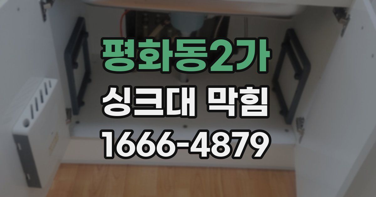 평화동2가 싱크대 막힘