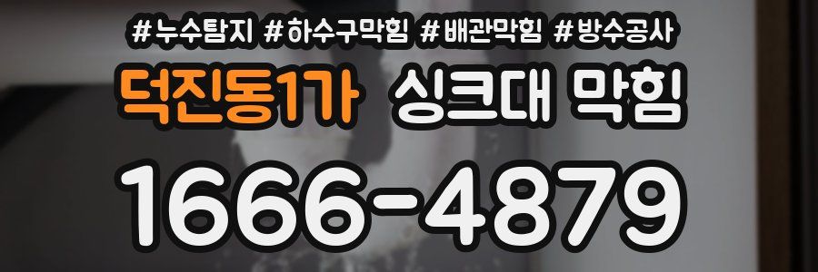 덕진동1가 싱크대 막힘