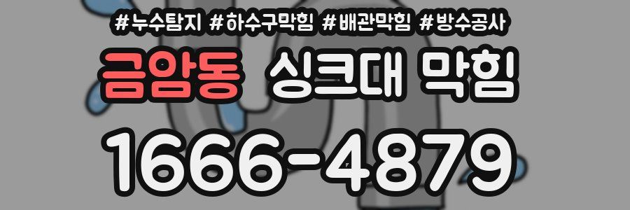금암동 싱크대 막힘