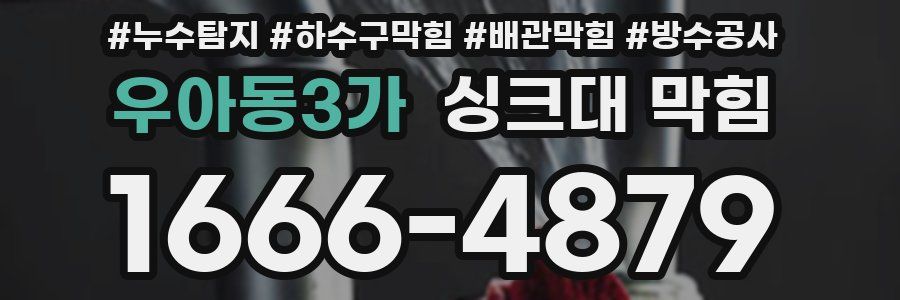 우아동3가 싱크대 막힘