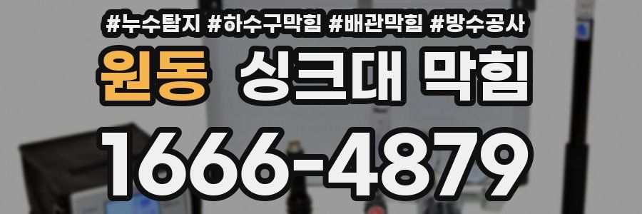 원동 싱크대 막힘