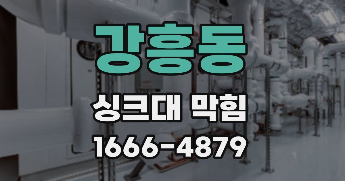 강흥동 싱크대 막힘