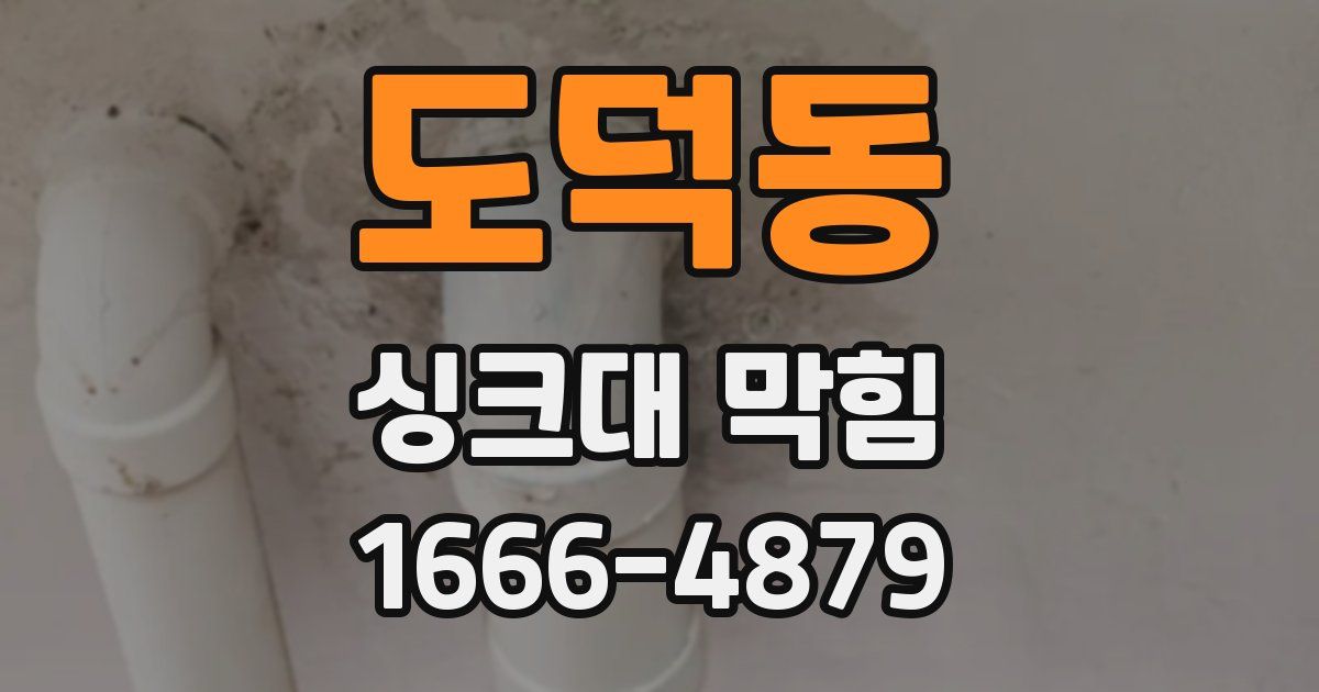 도덕동 싱크대 막힘