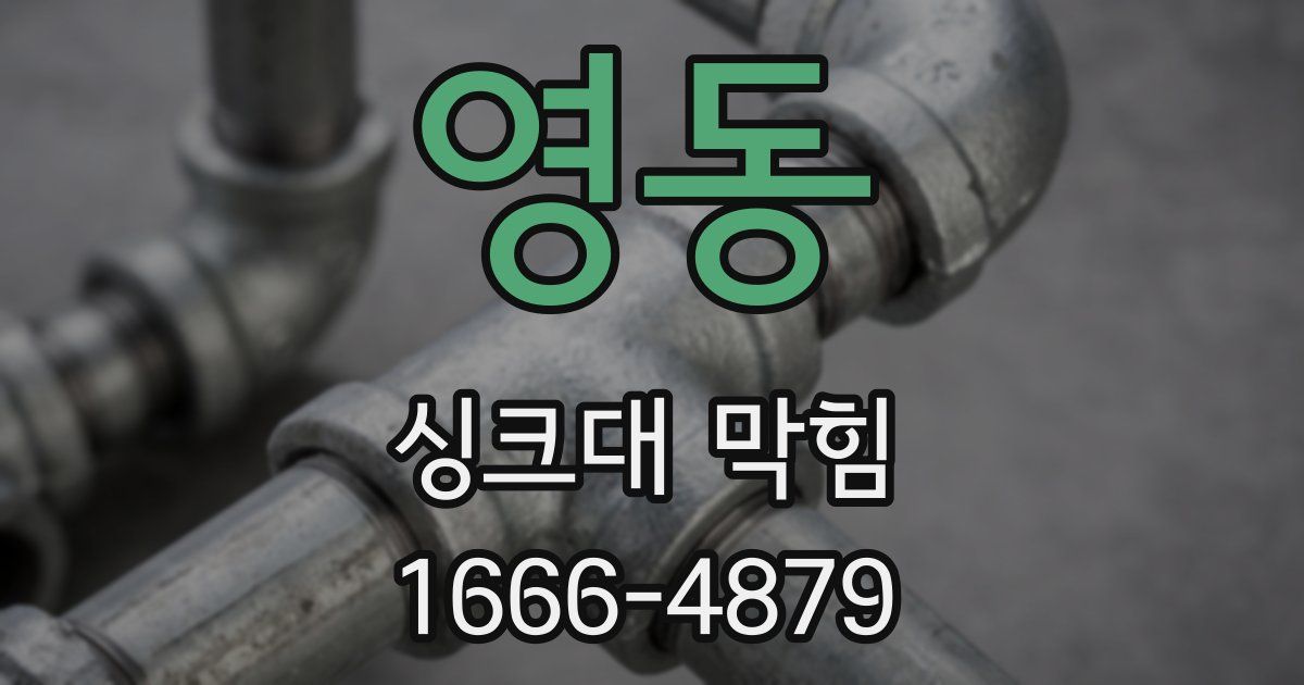 영동 싱크대 막힘