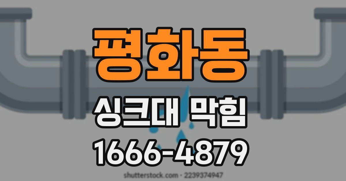 평화동 싱크대 막힘