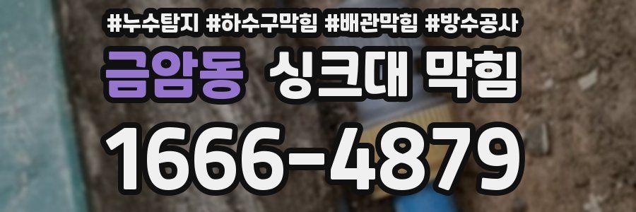 금암동 싱크대 막힘