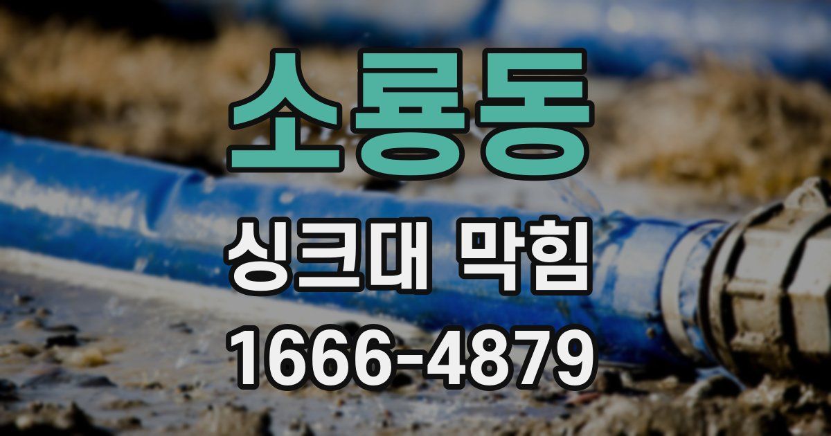 소룡동 싱크대 막힘