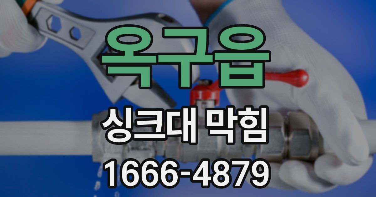 옥구읍 싱크대 막힘