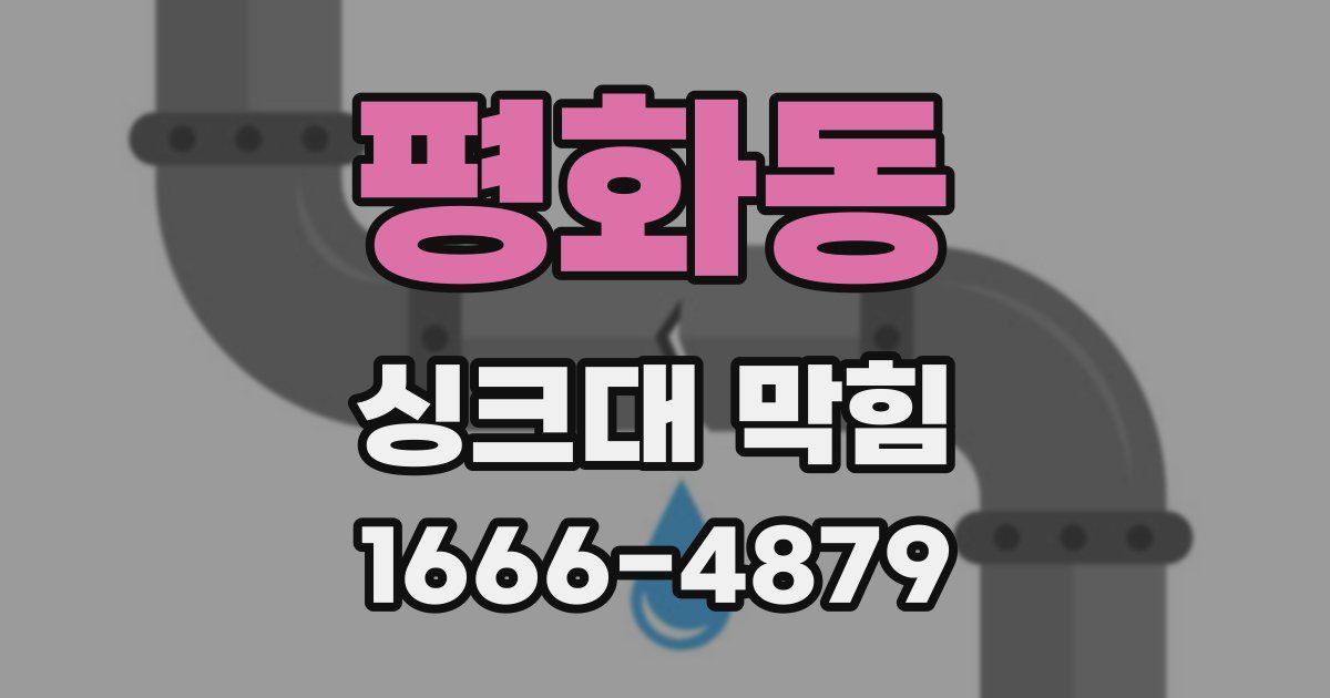 평화동 싱크대 막힘